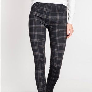 Sanctuary x Anthropologie plaid stretch leggings